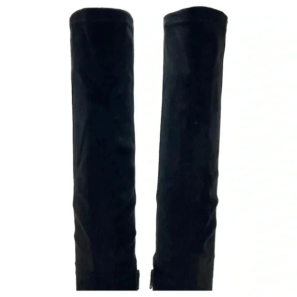 Report Zaria Black Faux Leather & Suede OTK Womens Boots Size 5M - Picture 11 of 16